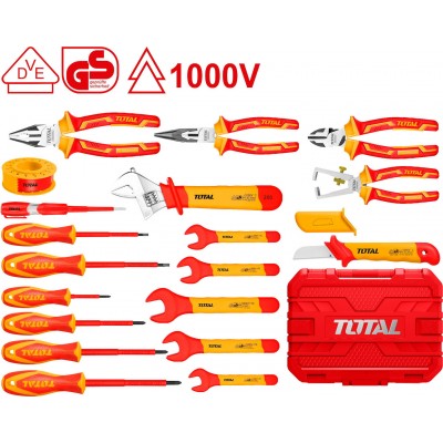 Total THKITH1901 Κασετίνα με 19 Εργαλεία