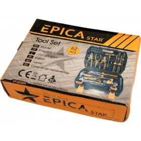 Epica Star EP-60509 Βαλίτσα με 62 Εργαλεία Epica Star EP-60509 Βαλίτσα με 62 Εργαλεία