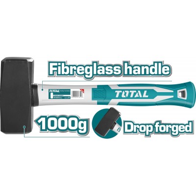 Total THT7210006 Βαριοπούλα 1kg με Λαβή Fiberglass