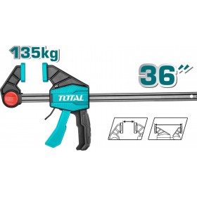 Total THT1346803 Σφιγκτήρας Αυτόματος Σκανδάλης με Μέγιστο Άνοιγμα 900mm Μαραγκών