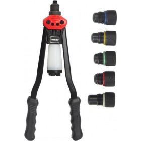 Mar-Pol Πριτσιναδόρος Χειρός 2.4 - 6.4mm 380 mm με 5 Κεφαλές M49574 Mar-Pol Πριτσιναδόρος Χειρός 2.4 - 6.4mm 380 mm με 5 Κεφαλές M49574