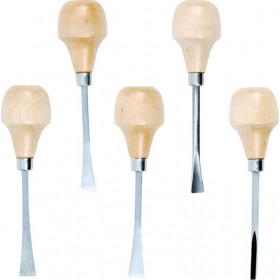 Tactix 545285 Σκαρπέλα με Ξύλινη Λαβή Σετ 5τμχ Tactix 545285 Σκαρπέλα με Ξύλινη Λαβή Σετ 5τμχ