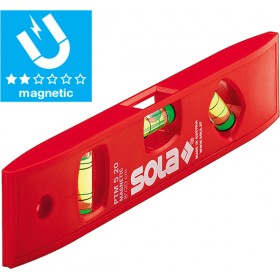 Sola PTM5 Αλφάδι Μαγνητικό 20cm με 3 μάτια Sola PTM5 Αλφάδι Μαγνητικό 20cm με 3 μάτια