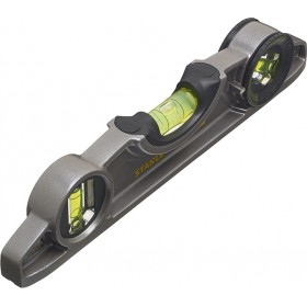 Stanley 43-609 Αλφάδι Μαγνητικό 25cm με 3 μάτια Stanley 43-609 Αλφάδι Μαγνητικό 25cm με 3 μάτια