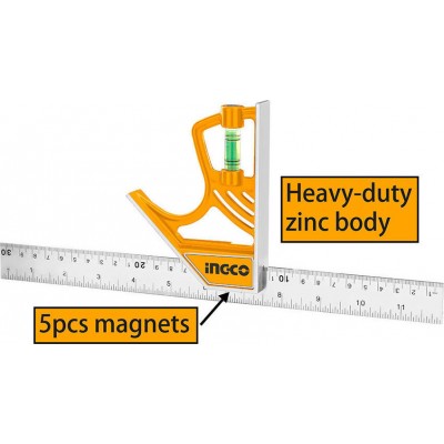 Ingco HSR530255 Γωνιόμετρο 30cm Με Αλφάδι