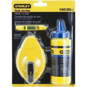 Stanley 0-47-443 Σετ Χάραξης με Κιμωλία 30m Stanley 0-47-443 Σετ Χάραξης με Κιμωλία 30m