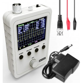 Quimat 2.4 Inches DSO Shell TFT Digital Oscilloscope Kit with BNC Clip Cable Soldered Probe Open Source SMD and Housing (Ready-A Quimat 2.4 Inches DSO Shell TFT Digital Oscilloscope Kit with BNC Clip Cable Soldered Probe Open Source SMD and Housing (Ready-A