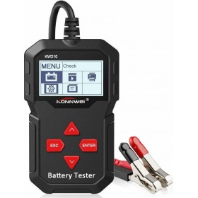 Konnwei KW210 Ψηφιακό Battery Tester με Κροκοδειλάκια 12V 220AH