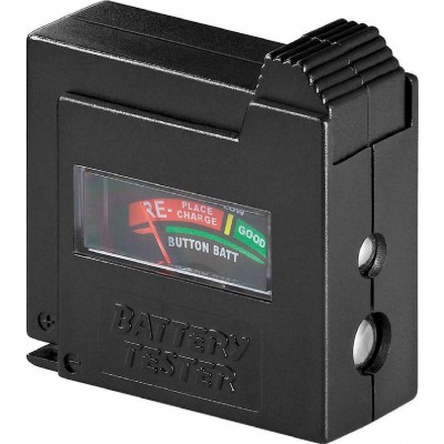 Goobay 54020 Αναλογικό Battery Tester με Πτυσσόμενη Υποδοχή