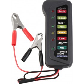 CNBJ 802 Ψηφιακό Battery Tester με Κροκοδειλάκια