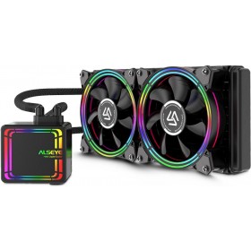 Inter-Tech Alseye H240 Υδρόψυξη Επεξεργαστή Διπλού Ανεμιστήρα 120mm για Socket AM4/1200/115x με RGB Φωτισμό Inter-Tech Alseye H240 Υδρόψυξη Επεξεργαστή Διπλού Ανεμιστήρα 120mm για Socket AM4/1200/115x με RGB Φωτισμό