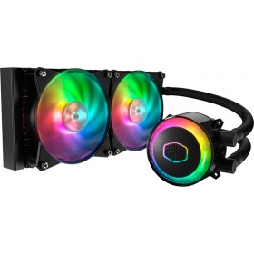 CoolerMaster MasterLiquid ML240R RGB Υδρόψυξη Επεξεργαστή Διπλού Ανεμιστήρα 120mm για Socket AM4/1200/115x CoolerMaster MasterLiquid ML240R RGB Υδρόψυξη Επεξεργαστή Διπλού Ανεμιστήρα 120mm για Socket AM4/1200/115x