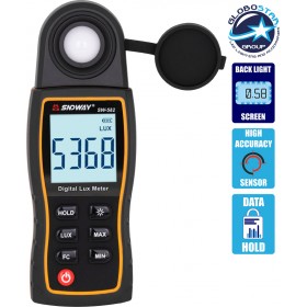 GloboStar SNDWAY SW-582 Φωτόμετρο με Εύρος Μέτρησης έως 200000 Lux GloboStar SNDWAY SW-582 Φωτόμετρο με Εύρος Μέτρησης έως 200000 Lux