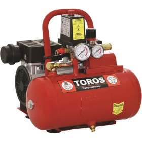 Toros Oil Free SILENT Μονοφασικό Κομπρεσέρ Αέρος με Αεροφυλάκιο 6lt Toros Oil Free SILENT Μονοφασικό Κομπρεσέρ Αέρος με Αεροφυλάκιο 6lt
