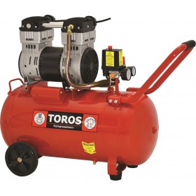 Toros Oil Free SILENT Μονοφασικό Κομπρεσέρ Αέρος με Ισχυ 1.55hp και Αεροφυλάκιο 50lt Toros Oil Free SILENT Μονοφασικό Κομπρεσέρ Αέρος με Ισχυ 1.55hp και Αεροφυλάκιο 50lt