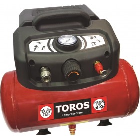 Toros OilFree Κομπρεσέρ Αέρος με Ισχυ 1.5hp και Αεροφυλάκιο 6lt Toros OilFree Κομπρεσέρ Αέρος με Ισχυ 1.5hp και Αεροφυλάκιο 6lt