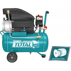 Total TC202461E Μονοφασικό Κομπρεσέρ Αέρος με Ισχυ 2hp και Αεροφυλάκιο 24lt Total TC202461E Μονοφασικό Κομπρεσέρ Αέρος με Ισχυ 2hp και Αεροφυλάκιο 24lt