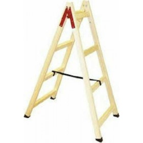 Σκάλα Ξύλινη με 2x7 Σκαλοπάτια 225cm