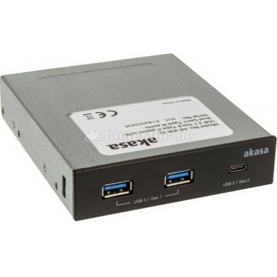 Akasa USB 3.1 Gen2 Type-C panel 2x USB port