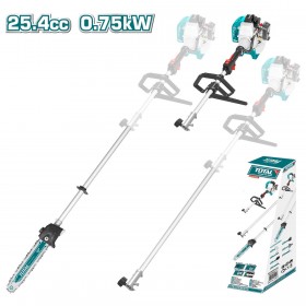 Total TMT52511 Τηλεσκοπικό Κονταροπρίονο Βενζίνης 25.4cc με Λάμα 25cm