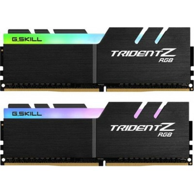 G.Skill Trident Z RGB 32GB DDR4 RAM με 2 Modules (2x16GB) και Συχνότητα 3200MHz για DesktopΚωδικός: F4-3200C16D-32GTZR 