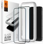 Spigen GLAS.tR ALIGNmaster Full Face Tempered Glass Black x2 Pieces (iPhone 13 Pro Max)