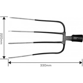 Total THT1231 Πηρούνα Κήπου με Κοντάρι 4 Δοντιών Total THT1231 Πηρούνα Κήπου με Κοντάρι 4 Δοντιών