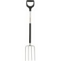 Fiskars Light Digging Fork and Spade Πηρούνα Κήπου Χειρός 4 Δοντιών 113cm