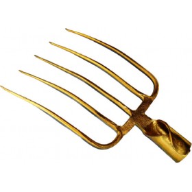 "Πηρούνα με πέντε δόντια από ανθεκτικό ατσάλι.Συνολικό μήκος 44cm Πηρούνα με πέντε δόντια από ανθεκτικό ατσάλι.Συνολικό μήκος 44cm,πλάτος 22cm.