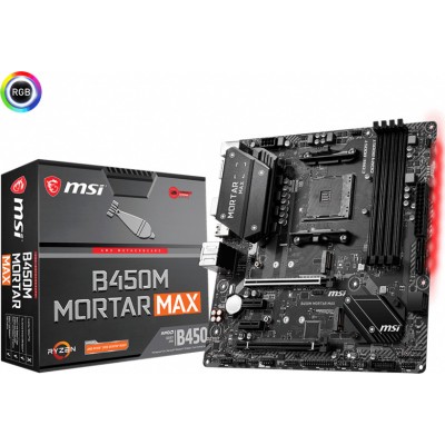 MSI B450M Mortar Max Motherboard Micro ATX με AMD AM4 Socket