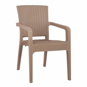 Πολυθρόνα Εξωτερικού Χώρου Πολυπροπυλενίου Recycled Καπουτσίνο 58x55x87εκ.Κωδικός: HM5590.12 