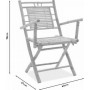 Πολυθρόνα Εξωτερικού Χώρου Μπαμπού Tyson Bamboo 60x57x98εκ.Κωδικός: 141-000007 