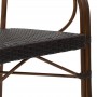 Καρέκλα Εξωτερικού Χώρου Rattan Paula Καφέ 60x56x74εκ.Κωδικός: 140-000029 