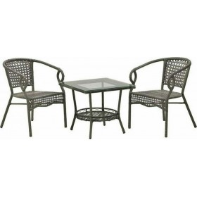 Σετ Σαλονιού Εξωτερικού Χώρου Γκρι 3τμχΚωδικός: 6-50-715-0003 