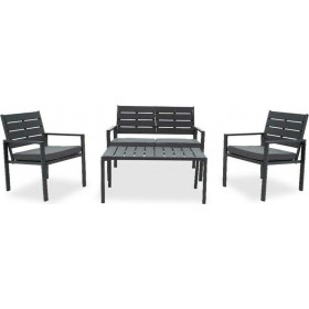 Σετ Σαλονιού Εξωτερικού Χώρου με Μαξιλάρια Patio I Ανθρακί / Μαύρο 4τμχΚωδικός: 149-000002 