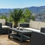 Τραπέζι Καθιστικού Εξωτερικού Χώρου Rattan Monaco Γκρι 92x57x45cmΚωδικός: 53-0153 