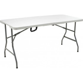 Πλαστικό Τραπέζι Catering Εξωτερικού Χώρου Πτυσσόμενο με Μεταλλικό Σκελετό Rodeo Λευκό 152x76x74cmΚωδικός: 142-000007 