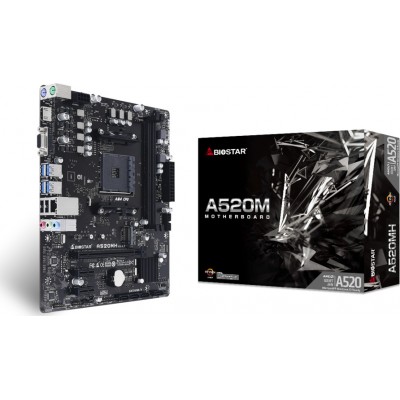 Biostar A520MH Ver. 6.0 Motherboard Micro ATX με AMD AM4 Socket