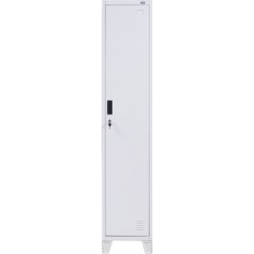 Μονόφυλλη Ντουλάπα Dakarai Μεταλλική με 4 Ράφια Λευκό 38x45x190εκ.Κωδικός: 721-121-008 