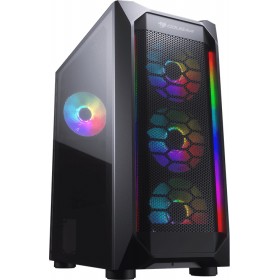 Cougar MX410 Mesh-G RGB Gaming Midi Tower Κουτί Υπολογιστή με Πλαϊνό Παράθυρο Μαύρο