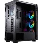 Cougar MX410 Mesh-G RGB Gaming Midi Tower Κουτί Υπολογιστή με Πλαϊνό Παράθυρο Μαύρο