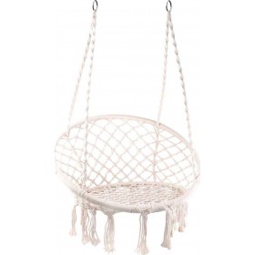 Κρεμαστή Κούνια Rattan Εκρού Μ80xΠ60xΥ60εκ. Κρεμαστή Κούνια Rattan Εκρού Μ80xΠ60xΥ60εκ.