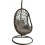 Κούνια Φωλιά Macan Rattan με Βάση Καφέ / Cappuccino Μ105xΠ105xΥ200εκ.