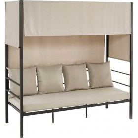 Sky Τετραθέσιος Καναπές Ε682 Ανθρακί / Εκρού 200x80x200cm Sky Τετραθέσιος Καναπές Ε682 Ανθρακί / Εκρού 200x80x200cm