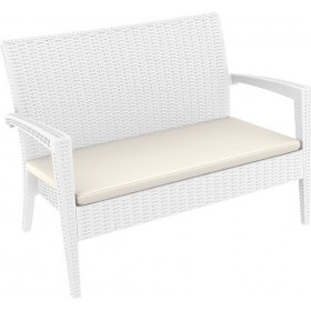 Miami Διθέσιος Καναπές 53-0080 Λευκός 128x77x89cm Miami Διθέσιος Καναπές 53-0080 Λευκός 128x77x89cm