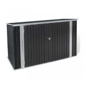 Μεταλλική Αποθήκη Κήπου Jardikt Μαύρη 1.76x1.05x1.3m