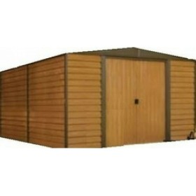 Μεταλλική Αποθήκη Κήπου Euro Dallas Wood Καφέ 3.13x3.70x2.09m