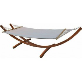 HomeMarkt Αιώρα Διπλή με Βάση Εκρού 330x120εκ. HomeMarkt Αιώρα Διπλή με Βάση Εκρού 330x120εκ.