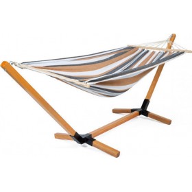 Inkazen Αιώρα Διπλή με Βάση Καφέ 310x90εκ. Inkazen Αιώρα Διπλή με Βάση Καφέ 310x90εκ.