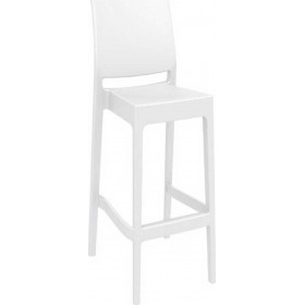 Σκαμπό Μπαρ Πολυπροπυλενίου Maya 75 White 45x51x75εκ.Κωδικός: 20-0383  Σκαμπό Μπαρ Πολυπροπυλενίου Maya 75 White 45x51x75εκ.Κωδικός: 20-0383
